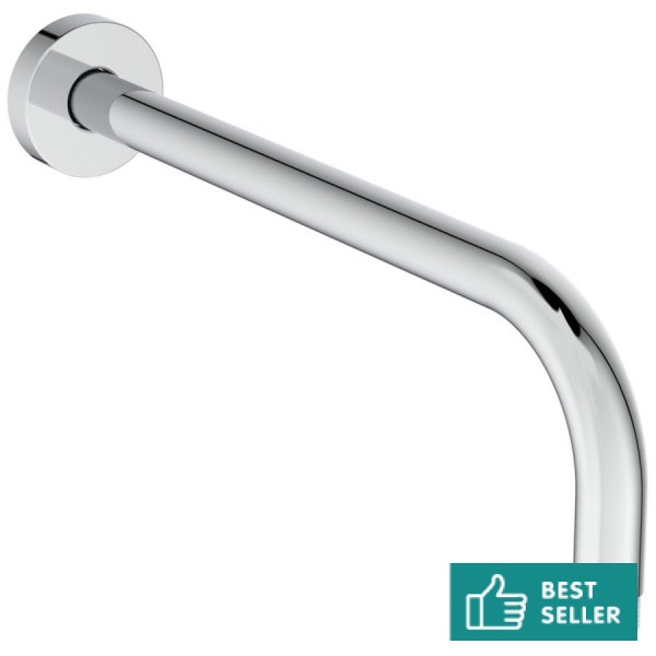 Βραχίονας 30cm επίτοιχος τύπος από ορείχαλκο, χρώμα: Χρωμέ επιφάνεια: Γυαλιστερή Βραχίονες κεφαλής ντους