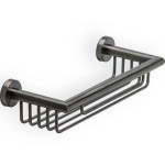 Sponge box material: Inox Double-mounted deep Single  Black Brushed, color: Black surface: Brushed Shower baskets