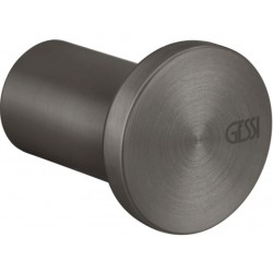 Hook Flat wall mounted material: Inox single Black Metal Brushed PVD, color: Black surface: Brushed Hooks