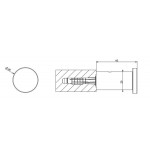 Άγκιστρο από inox μονό Brass Brushed PVD, χρώμα: Χρυσό επιφάνεια: Ματ Άγκιστρα Άγκιστρο από inox μονό Brass Brushed PVD, χρώμα: Χρυσό επιφάνεια: Ματ Άγκιστρα