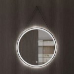 Mirror, shape: Round 70x70 material: Crystal, color: Black Mirrors Mirror, shape: Round 70x70 material: Crystal, color: Black Mirrors