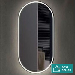 Mirror, shape: Capsule 45x100 material: Crystal, color: No color