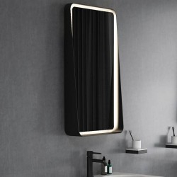 Mirror, shape: Rectangle 50x90 material: Crystal, color: Black