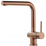Kitchen tap Deck-mounted material: Brass, color: Pink Gold surface: Glossy Deck-mounted