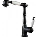 Kitchen tap Deck-mounted material: Brass With Pull-Out Spray 1 jet, color: Black surface: Matt Deck-mounted Kitchen tap Deck-mounted material: Brass With Pull-Out Spray 1 jet, color: Black surface: Matt Deck-mounted