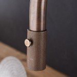 Kitchen tap Deck-mounted material: Brass with shower Natural Brass, color: Bronze surface: Brushed Deck-mounted Kitchen tap Deck-mounted material: Brass with shower Natural Brass, color: Bronze surface: Brushed Deck-mounted