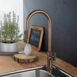Kitchen tap Deck-mounted material: Brass with shower Natural Brass, color: Bronze surface: Brushed Deck-mounted Kitchen tap Deck-mounted material: Brass with shower Natural Brass, color: Bronze surface: Brushed Deck-mounted