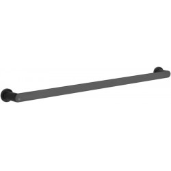 Towel 60cm Black XL Fixed material: Brass single, color: Black surface: Matt Towel rails
