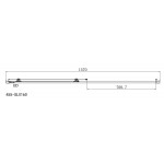 Shower enclosure Linear 160x185 6mm sliding Safe Clean glass surface: Glossy, color: Chrome Linear