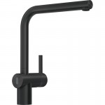 Kitchen tap Deck-mounted material: Brass L-Spout, color: Black surface: Glossy Deck-mounted Kitchen tap Deck-mounted material: Brass L-Spout, color: Black surface: Glossy Deck-mounted