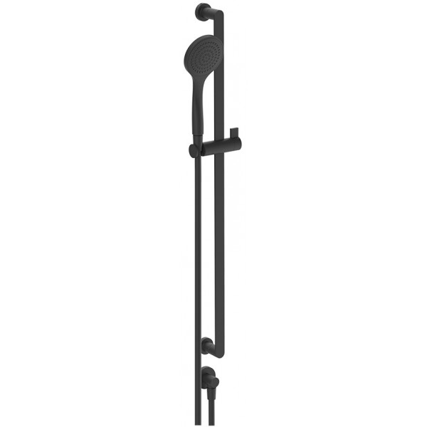 Βέργα ντους 80cm από ορείχαλκο Black XL με τηλέφωνο, σπιράλ & παροχή, χρώμα: Μαύρο επιφάνεια: Ματ Βέργες ντους Βέργα ντους 80cm από ορείχαλκο Black XL με τηλέφωνο, σπιράλ & παροχή, χρώμα: Μαύρο επιφάνεια: Ματ Βέργες ντους