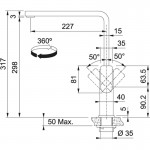 Kitchen tap Deck-mounted material: Inox, color: Chrome surface: Brushed Deck-mounted Kitchen tap Deck-mounted material: Inox, color: Chrome surface: Brushed Deck-mounted