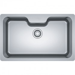 Νεροχύτης ανοξείδωτος 74,5x44,5 από inox επιφάνεια: Λεία ματ χωρίς πάγκο υποκαθήμενος, 1 γούρνα (81x51cm), χρώμα: Χρωμέ Ανοξείδωτοι