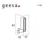 Άγκιστρο από ορείχαλκο κρεμαστό μονό, χρώμα: Χρωμέ επιφάνεια: Βουρτσισμένη Άγκιστρα