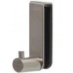 Άγκιστρο από ορείχαλκο κρεμαστό μονό, χρώμα: Χρωμέ επιφάνεια: Βουρτσισμένη Άγκιστρα