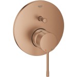 Shower tap Wall-mounted external part 2 way material: Brass mixer With plate without hand shower, hose and holder Brushed warm sunset, color: Pink Gold surface: Brushed Wall-mounted - external part Shower tap Wall-mounted external part 2 way material: Brass mixer With plate without hand shower, hose and holder Brushed warm sunset, color: Pink Gold surface: Brushed Wall-mounted - external part