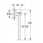 Κρίκος κλειστός από ορείχαλκο, χρώμα: Γκρι Brushed Hard graphite επιφάνεια: Βουρτσισμένη Κρίκοι