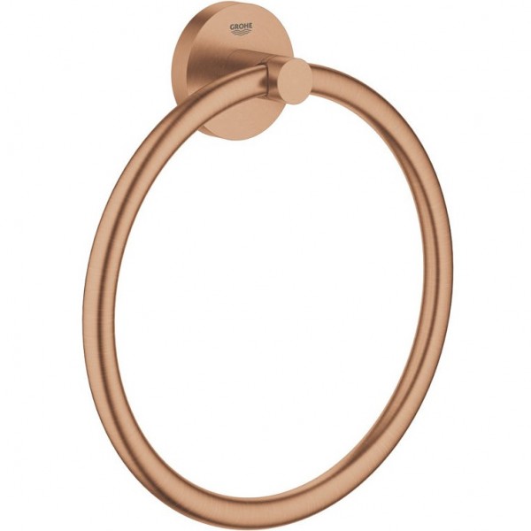 Towel ring closed material: Brass, color: Pink Gold Brushed warm sunset surface: Brushed Towel rings