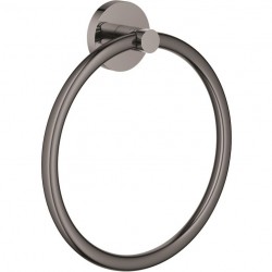 Towel ring closed material: Brass, color: Grey Hard graphite surface: Glossy Towel rings
