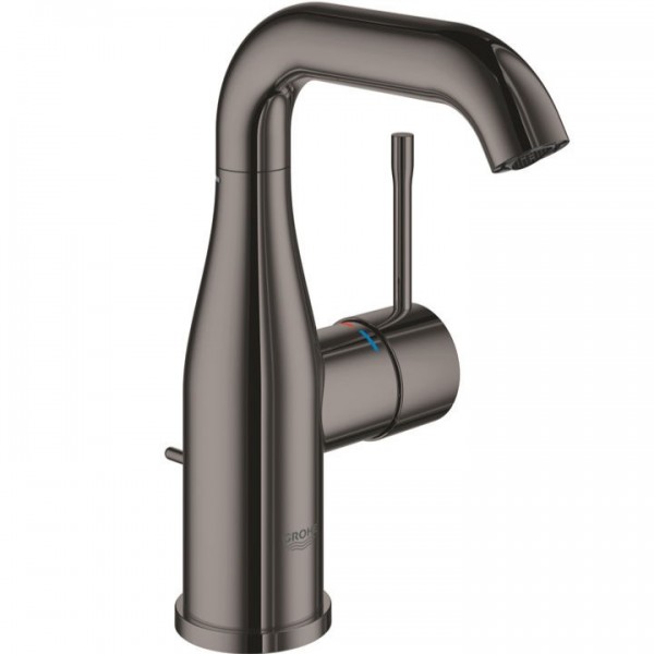 Wash basin tap Deck-mounted L size material: Brass mixer With pop-up waste set hard graphite, color: Grey surface: Glossy Wash basin tap Deck-mounted L size material: Brass mixer With pop-up waste set hard graphite, color: Grey surface: Glossy Deck-mounted