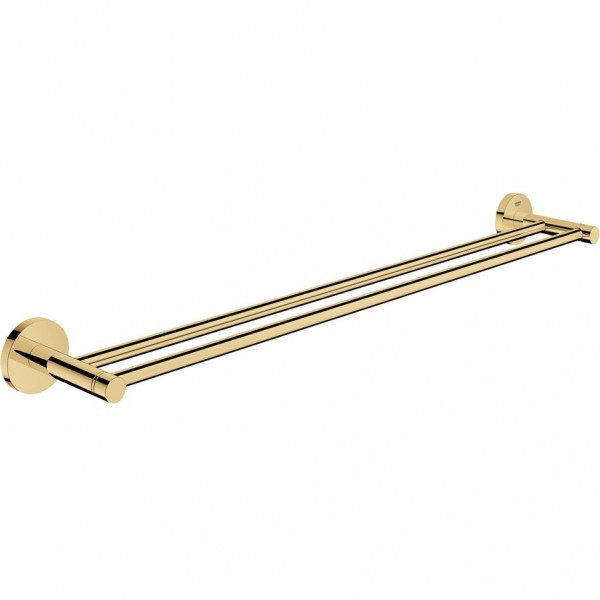 Towel 60cm Cool sunrise Fixed double material: Brass, color: Gold surface: Glossy Towel rails