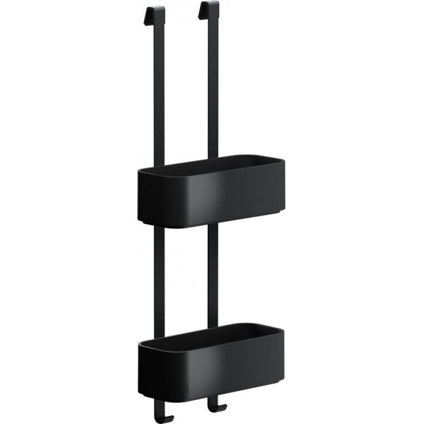 Σπογγοθήκη από ορείχαλκο διπλή κρεμαστή 25x11,5x65, χρώμα: Μαύρο επιφάνεια: Ματ Σπογγοθήκες