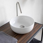 Νιπτήρας ελευθέρας τοποθέτησης 39x39x14 από πορσελάνη χωρίς οπή  χωρίς υπερχείλιση, χρώμα: Λευκό επιφάνεια: Γυαλιστερή Ελευθέρας τοποθέτησης