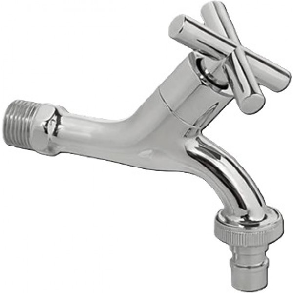 Κάνουλα βεράντας ή κήπου, 1/2'” από ορείχαλκο, χρώμα: Χρωμέ επιφάνεια: Γυαλιστερή Διακόπτες, Κάνουλες