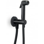 Σύστημα ντους μπιντέ επίτοιχο σταθερής θερμοκρασίας από ορείχαλκο κρύο, χρώμα: Μαύρο επιφάνεια: Ματ Συστήματα ντους μπιντέ επίτοιχα