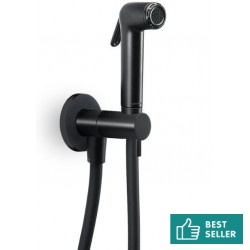 Σύστημα ντους μπιντέ επίτοιχο σταθερής θερμοκρασίας από ορείχαλκο κρύο, χρώμα: Μαύρο επιφάνεια: Ματ Συστήματα ντους μπιντέ επίτοιχα