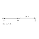 Shower enclosure Linear 140x195 6mm sliding Safe Clean glass surface: Glossy, color: Chrome Linear