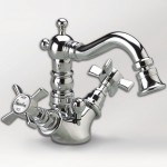 Bidet mixer material: Brass, color: Chrome surface: Glossy