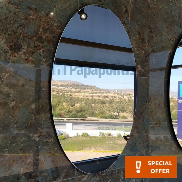 Mirror, shape: Oval 60x100 material: Crystal, color: No color Mirrors Mirror, shape: Oval 60x100 material: Crystal, color: No color Mirrors