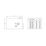 Shower tray Rectangular 100x80x2,4 material: Cast marble, color: Grey surface: Matt Rectangular Shower tray Rectangular 100x80x2,4 material: Cast marble, color: Grey surface: Matt Rectangular