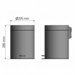 Waste bin material: Brass Soft Closing, Beige mat 5 lt Closed Floor standing, color: Beige surface: Matt Waste bin material: Brass Soft Closing, Beige mat 5 lt Closed Floor standing, color: Beige surface: Matt
