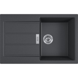 Sink Synthetic 78x50 left / right nested 1 bowl Tectonite Carbon Black, color: Black Synthetic