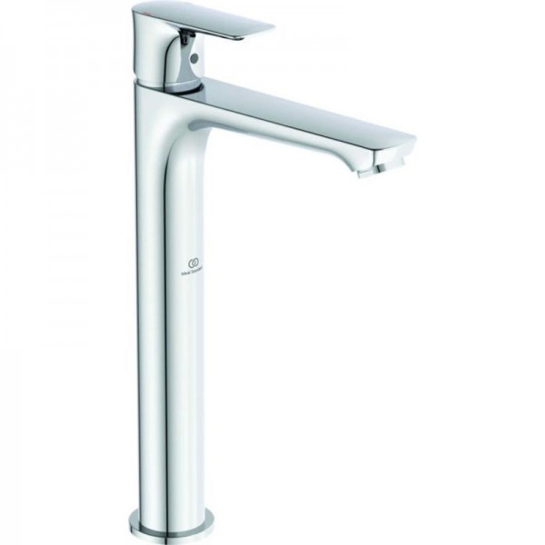 Wash basin tap Deck-mounted for free-standing washbasin material: Brass mixer Without waste, color: Chrome surface: Glossy Deck-mounted