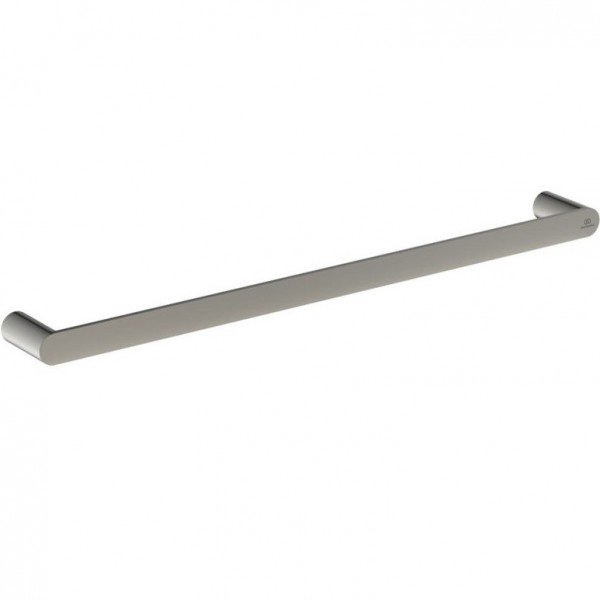 Towel 60cm silver storm Fixed material: Brass single, color: Chrome surface: Brushed Towel rails