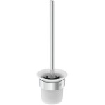 Brush (broom) material: Brass Wall-mounted Round, color: Chrome surface: Glossy Toilet brush holders Brush (broom) material: Brass Wall-mounted Round, color: Chrome surface: Glossy Toilet brush holders