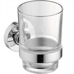 Cupholder material: Brass Wall-mounted, color: Chrome surface: Glossy