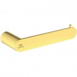 Χαρτοθήκη ανοιχτή από ορείχαλκο Round brushed gold, χρώμα: Χρυσό επιφάνεια: Βουρτσισμένη