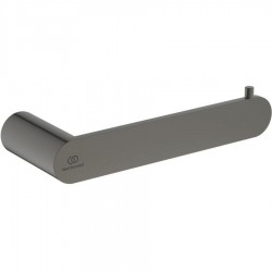 Χαρτοθήκη ανοιχτή από ορείχαλκο Round Magnetic grey, χρώμα: Γκρι επιφάνεια: Βουρτσισμένη