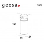 Dispenser από inox επικαθήμενος τύπος Aisi 304L, 135 ml, χρώμα: Χρωμέ επιφάνεια: Γυαλιστερή Dispenser