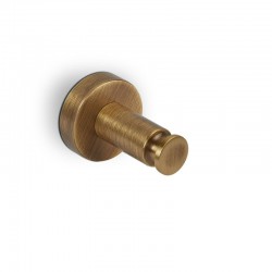 Hook Flat wall mounted material: Brass single, color: Bronze surface: Brushed Hooks