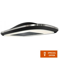 Absorber Chimney center 100cm, style: 70 W 100 cm, color: White Ceiling-mounted chimney hoods