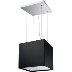 Absorber Chimney center 40cm, style: 250 W Matte Black, color: Black Matt