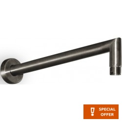 Βραχίονας 35cm brushed black επίτοιχος τύπος από ορείχαλκο, χρώμα: Μαύρο επιφάνεια: Βουρτσισμένη Βραχίονες κεφαλής ντους
