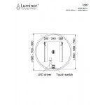 Mirror, shape: Round 80x80 material: Crystal, color: No color Mirrors Mirror, shape: Round 80x80 material: Crystal, color: No color Mirrors