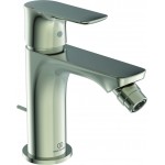 Μπαταρία μπιντέ PVD, με βαλβίδα, silver storm από ορείχαλκο, χρώμα: Χρωμέ επιφάνεια: Βουρτσισμένη Επικαθήμενες