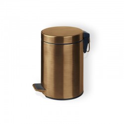 Χαρτοδοχείο antique brass από ορείχαλκο 3 lt επιδαπέδιος τύπος κλειστό, χρώμα: Μπρονζέ επιφάνεια: Βουρτσισμένη Χαρτοδοχεία